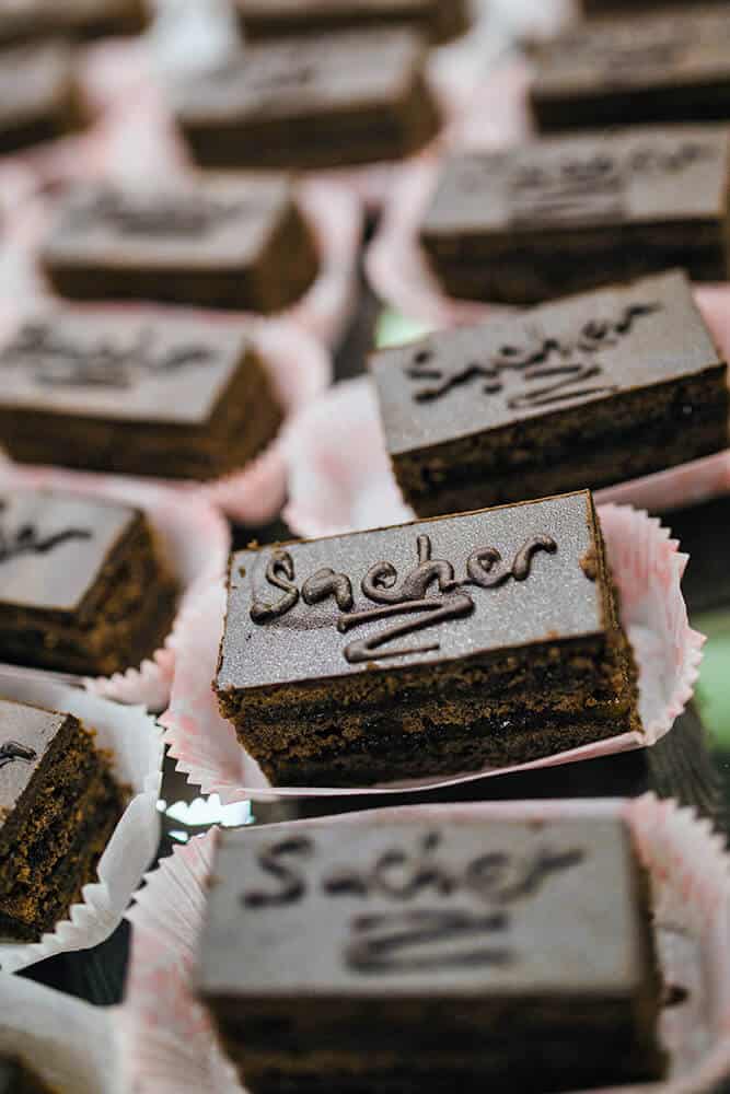 Sachertorte at Hotel Sacher in Vienna 