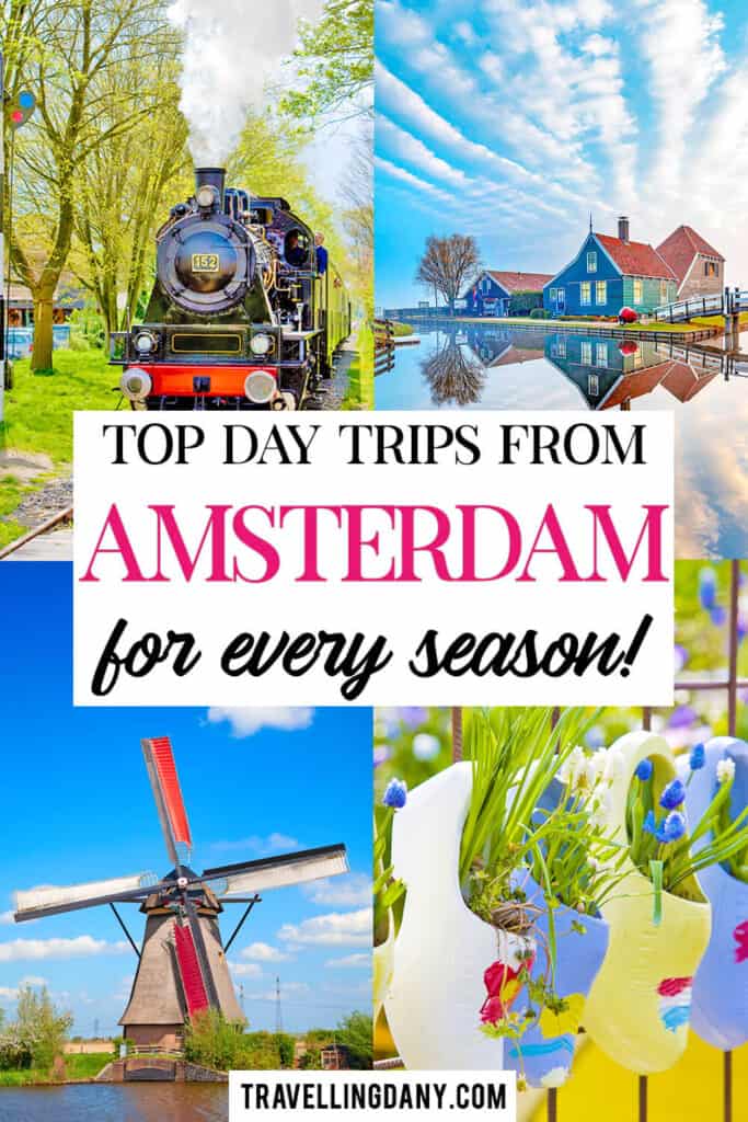 Discover the best day trips from Amsterdam by train that you can plan on your own and on a budget! This simple guide is perfect if you’re planning to visit the Netherlands and can be used for every season. From the gorgeous tulip fields in Amsterdam in spring to the gorgeous sand dunes in the fall. There's something for every traveller!