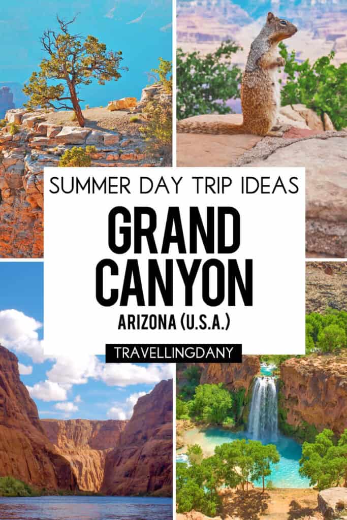 Are you planning to visit the Grand Canyon in summer during an adventurous day trip and you're not sure what to do? Discover a fun and interesting itinerary to explore the Grand Canyon in one day, with the best stops, the instagrammable spots and so much more!