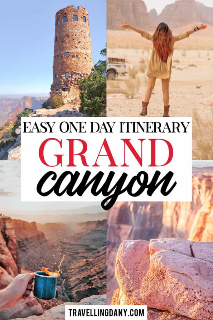 Looking to visit the Grand Canyon National park? Find out how to visit this ARIZONA UNESCO World Heritage Site on a budget and easily! This is the perfect Grand Canyon one day itinerary you can plan on your own for your next Arizona vacation!