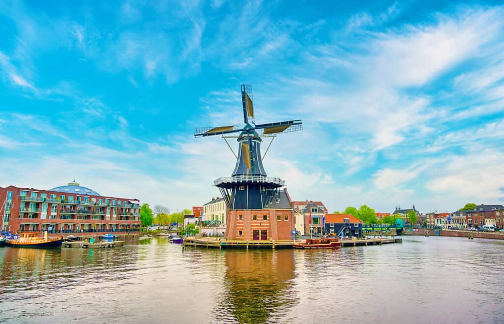 Haarlem windmill in the Netherlands