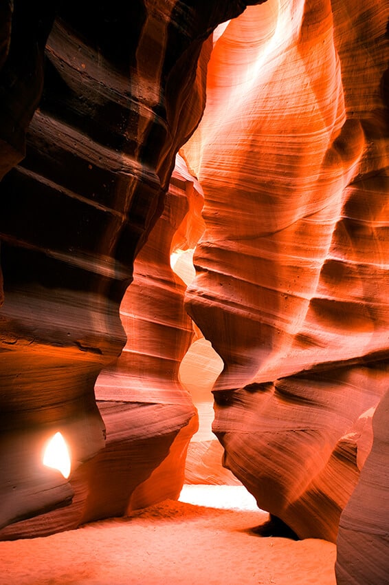 Uno dei punti più popolari tra i fotografi all'Upper Antelope Canyon