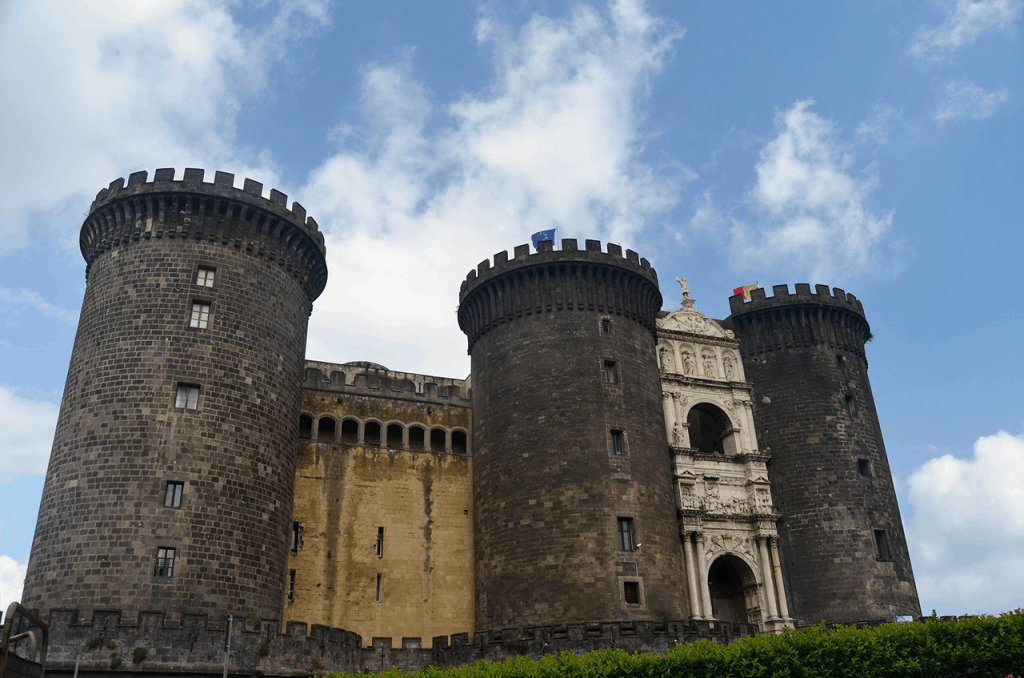 Maschio Angioino castle (Castel Nuovo) in Naples (Italy)