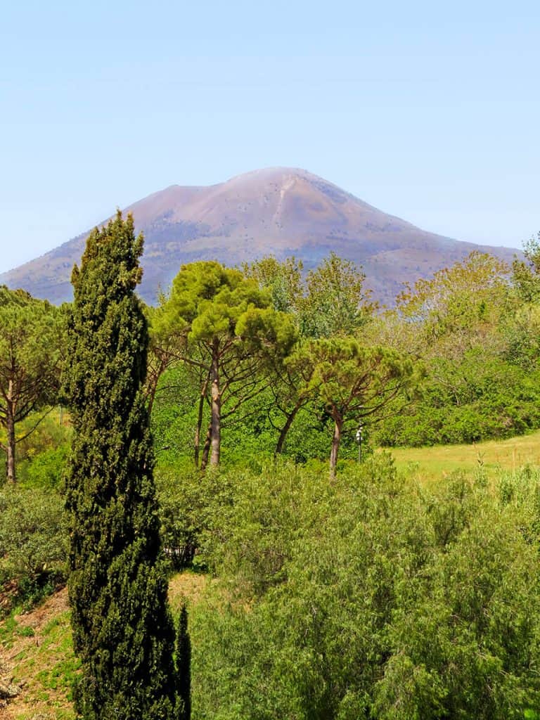 Vesuvius seen from Pompeii