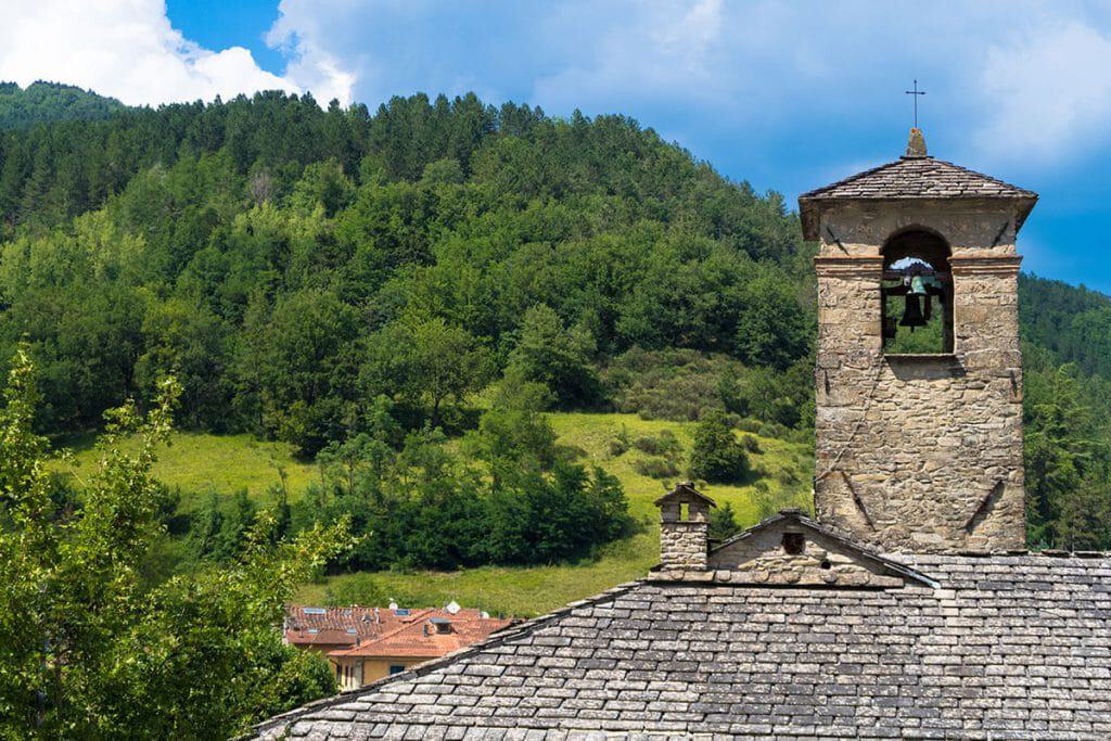 Small Towns in Italy Palazzuolo Sul Senio Bell Tower