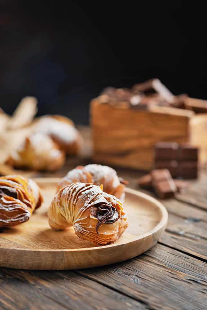 Neapolitan Sfogliatella Riccia with Nutella