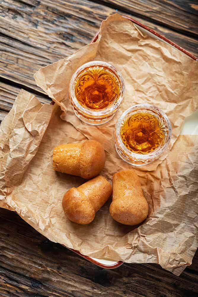 Neapolitan babà with rum