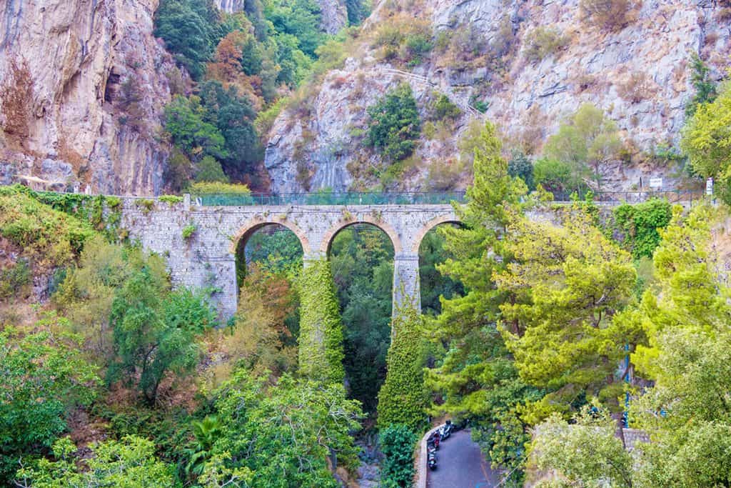 Ancient Roman bridge on the Amalfi Coast