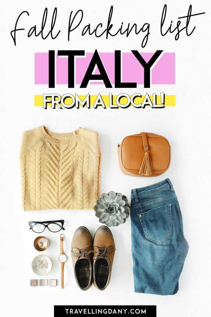 Still not sure of what to wear in Italy in October on your next trip? Let me help you! This Fall Italy packing list from a local offers a lot of outfit ideas to avoid sticking out like a sore thumb! Be fashionable and check out what to pack for Italy with this useful guide!