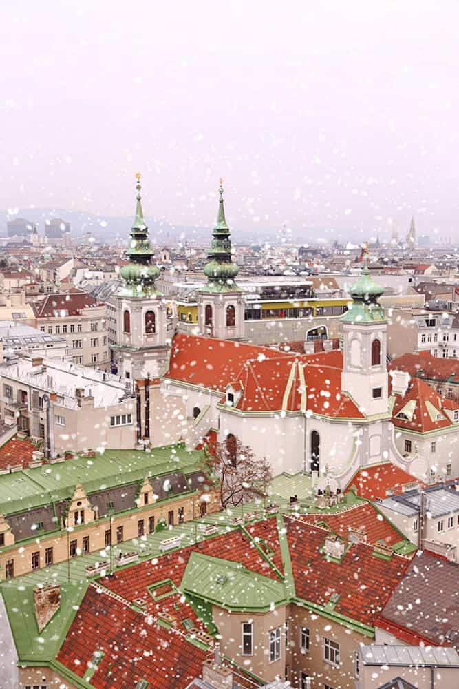 Snow in Vienna - Europe