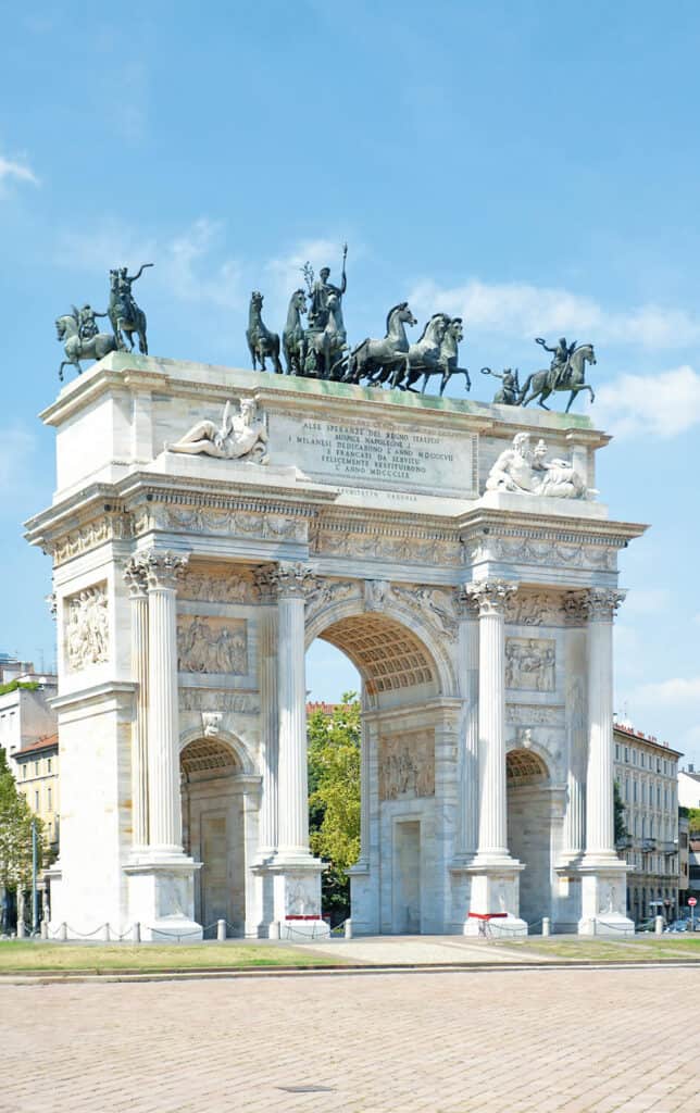 Arc of peace at Parco Sempione in Milan