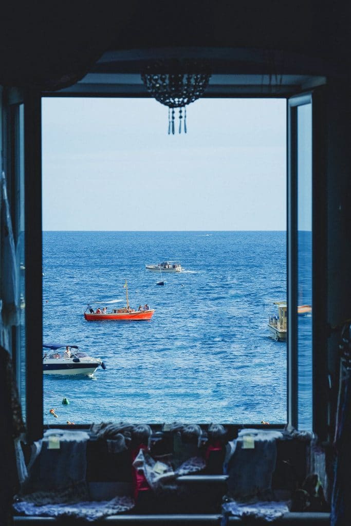 A day trip to Capri from Sorrento - Window open on Capri Sea