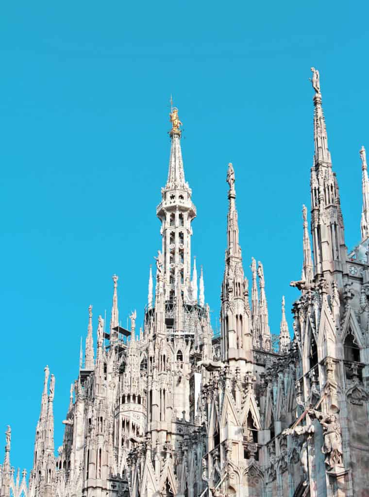 Madonnina at Milan Cathedral in Italy