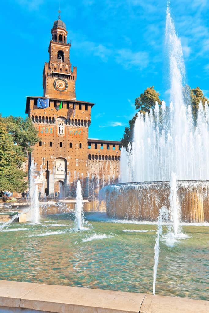 Sforza Castle in Milan Italy