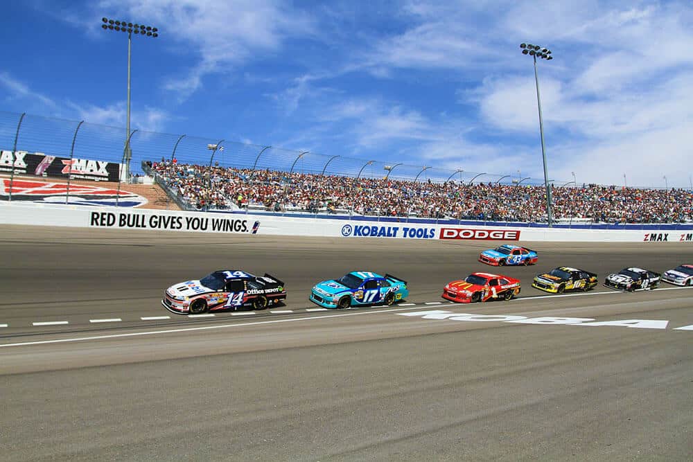 Una gara di Nascar alla Las Vegas Motor Speedway