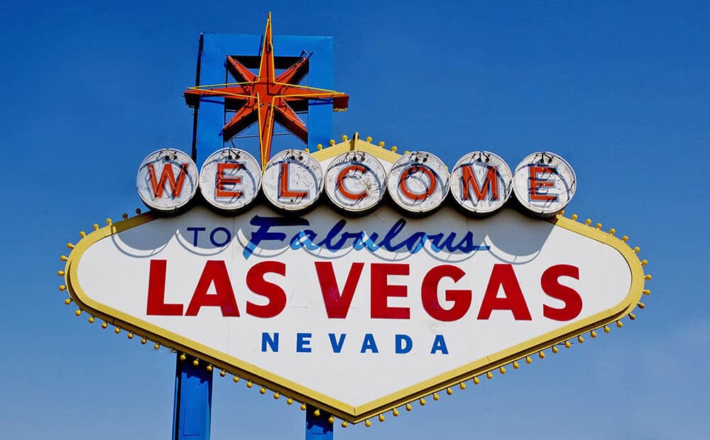 L'insegna di Las Vegas in Nevada