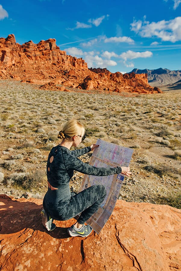 Girl at Valley of Fire, Nevadaa