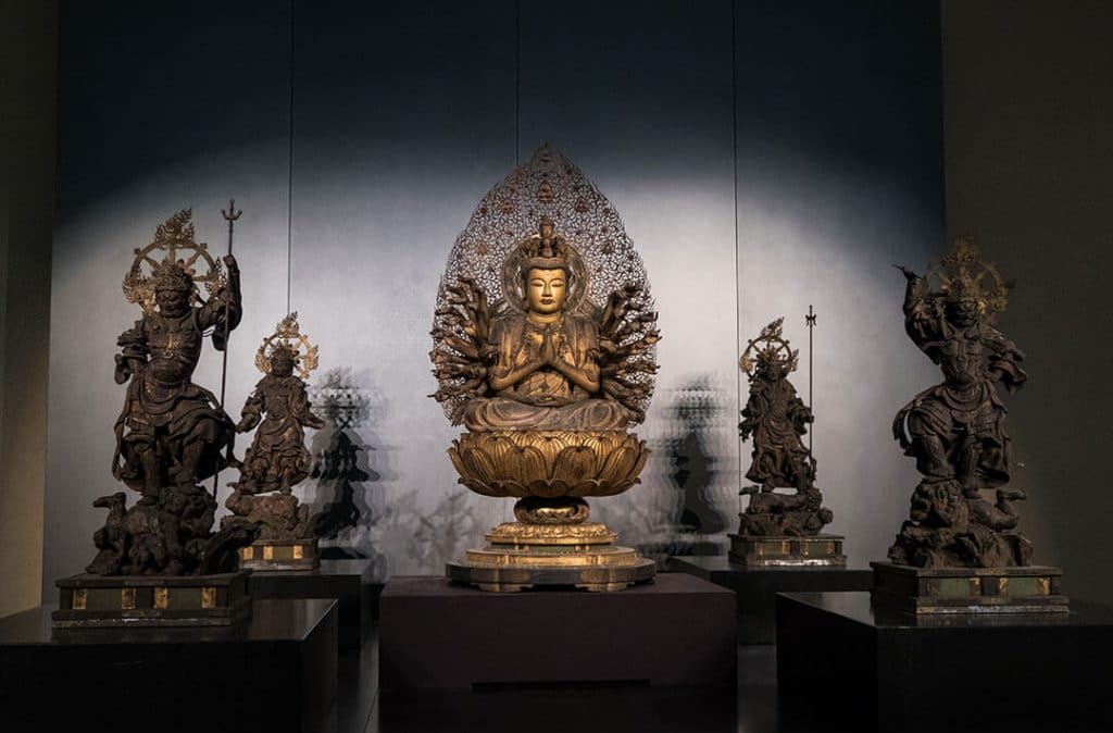 Buddha statues at Tokyo National Museum (Japan)