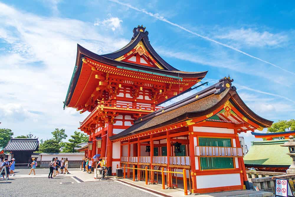 Fushimi Inari Shrine - The shrine's main building in Kyoto
