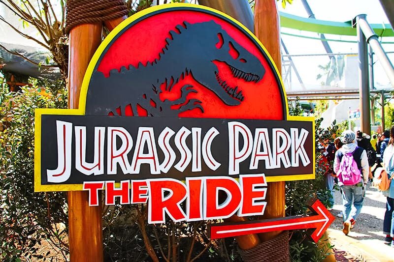 Jurassic Park The Ride at USK Osaka Entrance