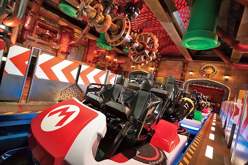 Super Nintendo World Mario Kart ride at Universal Studios Japan