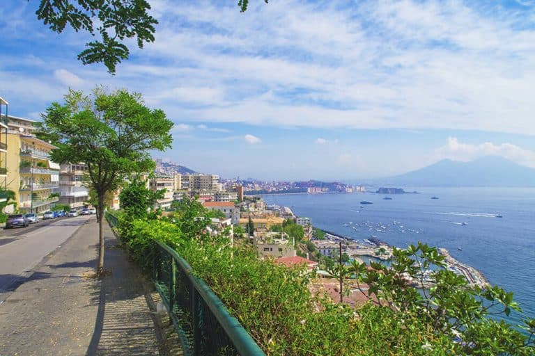Best area to stay in Naples | View of Naples from the Posillipo Hill