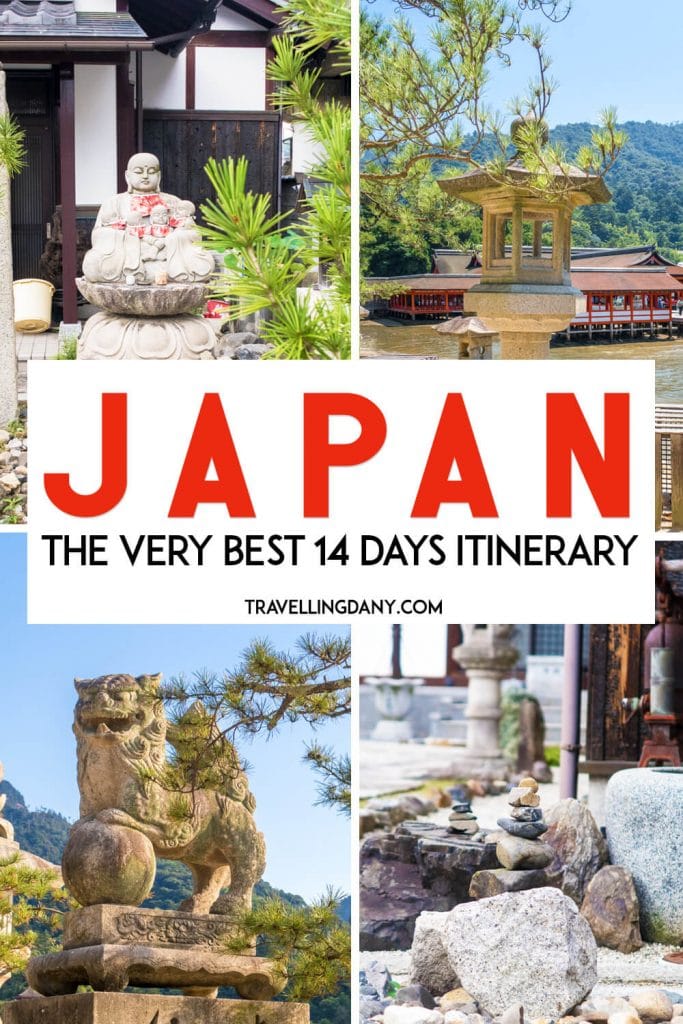 The very best 14 day Japan itinerary for the first timers! It covers all the most beautiful things to see in Japan, and includes details on public transport, budget, tickets and more. If you are in doubt on how many days you should spend in Tokyo or Kyoto, if you want to know more about Dotonbori in Osaka or the Universal Studios Japan, then have a look at this sample Japan itinerary! | #japan #japanese