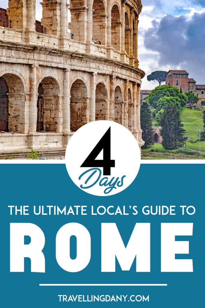 Are you planning to visit Rome (Italy) for a few days? Then have a look at this comprehensive itinerary that mixes Italian food, history, legends and Italian culture! With useful tips from a local on where to eat and what, where to go and the best day trips from Rome! | #romeitaly #italyvacation