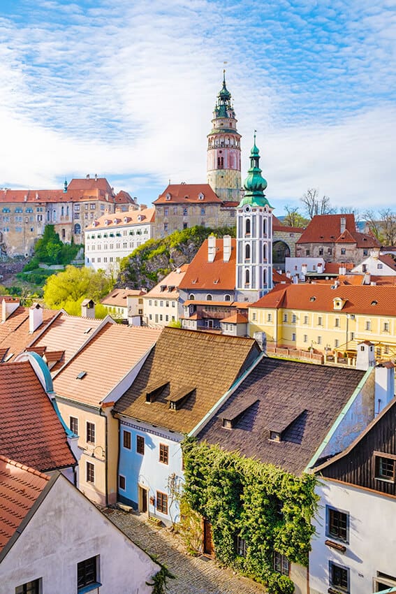 Cesky Krumlov seen from above