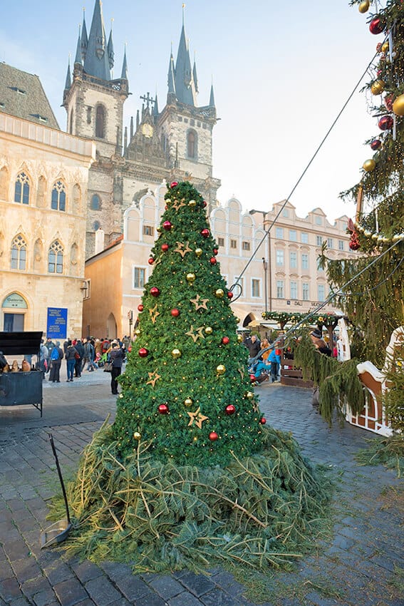 Christmas tree in Prague