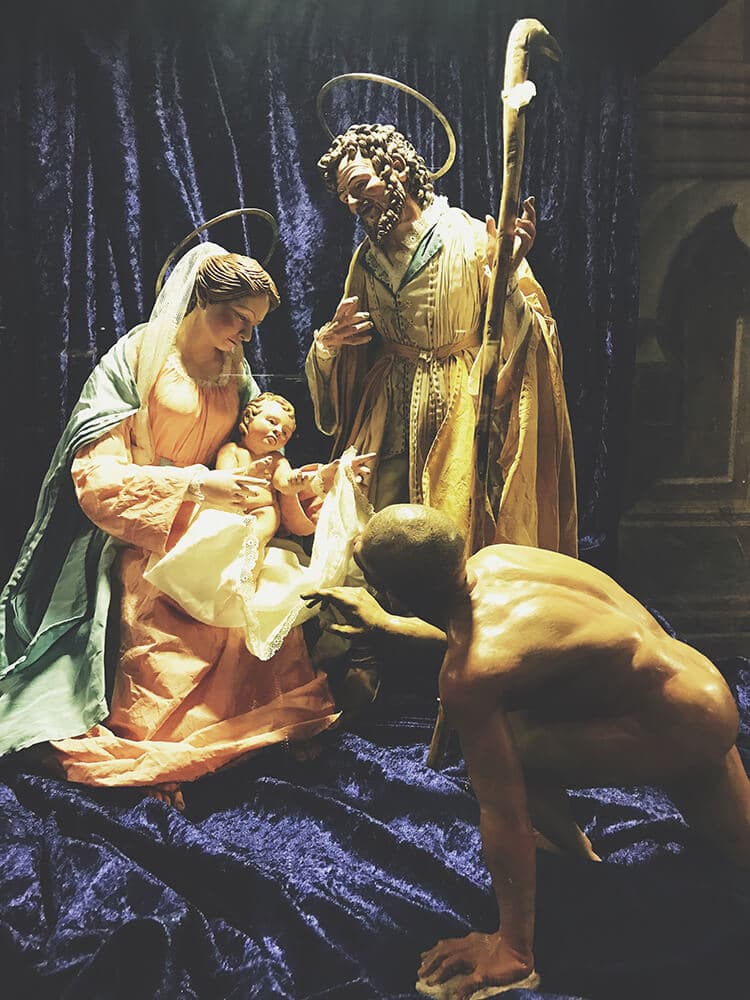 Italian Nativity scene in Naples