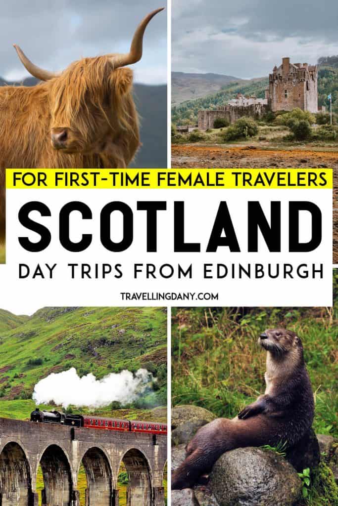 The very best day trips from Edinburgh by train: plan your trip to Scotland with useful travel tips for solo women! If you still don't know what to do with Scotland or if it's your first trip, be aware that it's safe for female travelers and you can explore a lot by train! See how! | #Scotland #europe