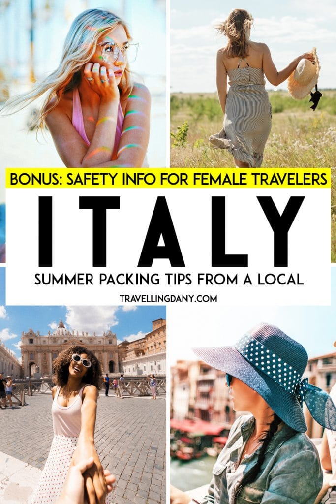 If you're planning a trip to Italy next summer, this article will be super useful. Packed with lots of safety tips for solo female travelers, it includes lots of outfit ideas for Italy in summer and useful info on the summer weather in Italy from a local! | #italytravel #italy