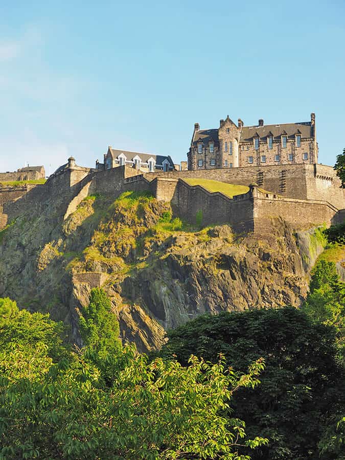 Castello di Edimburgo in Scozia
