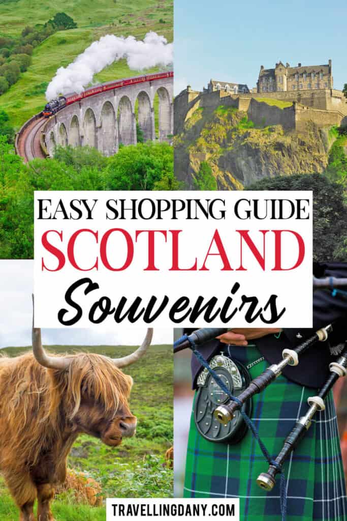 40 idee per souvenir scozzesi sfiziosi da comprare durante il tuo prossimo viaggio in Scozia! Con tanti suggerimenti anche per regalini per animali, e consigli su dove acquistare anche spendendo pochissimo!