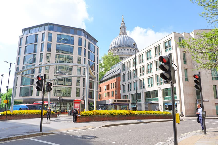 St Pauls dome in London - a great shopping area for souvenirs