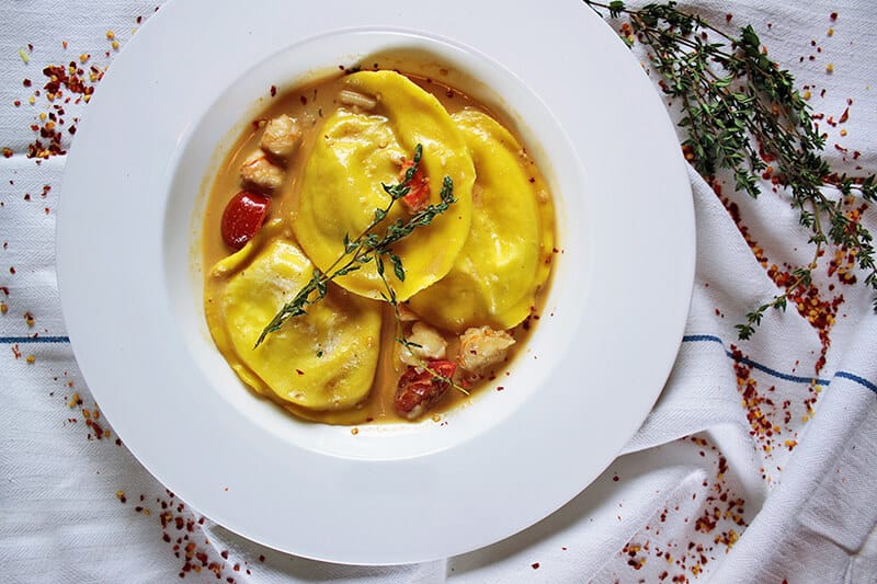 Agnolotti Pjemonte (Italija) yra puikus Kalėdų itališkas maistas