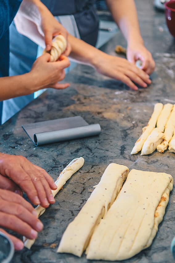 Women cooking for Christmas