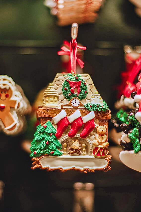 Christmas decorations at Vienna Christmas Markets