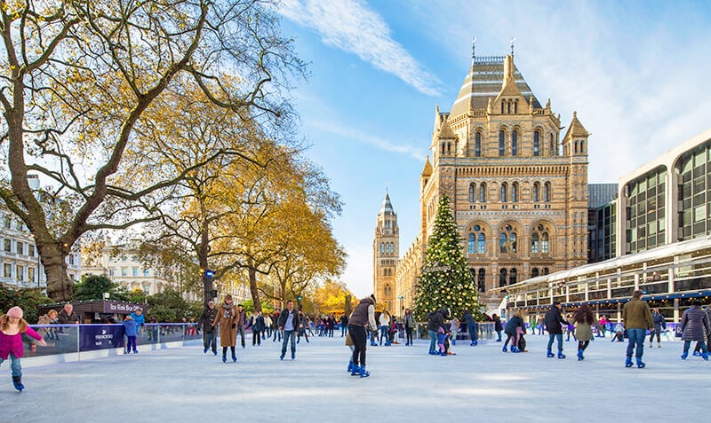 Hyde Park in London at Christmas