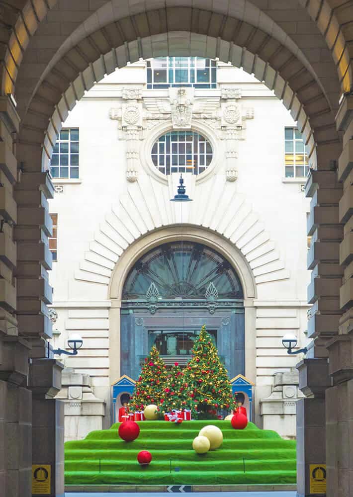 Christmas decorations in London