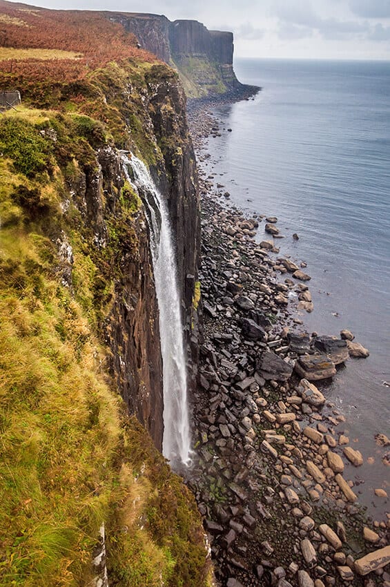 Waterfall on the isle of Skye on a trip to Scotland