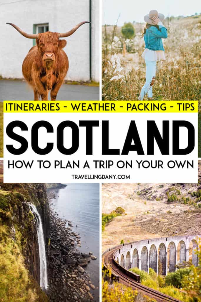 Are you planning a trip to Scotland? Read lots of useful info to discover awesome itineraries (also to discover Outlander in Scotland and Harry Potter), info on Scotland weather, Scotland travel tips and what to pack. | #scotland #scotlandtravel