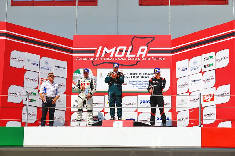 Imola Racing track in Italy - the podium