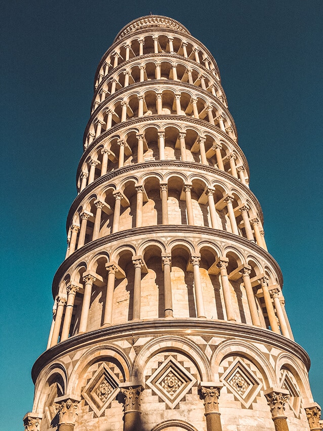 The leaning tower of Pisa, Italy