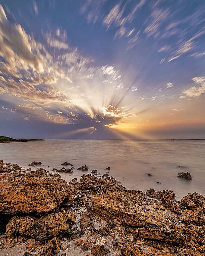 Sunset on the Ireland coast at Ferriter's Cove
