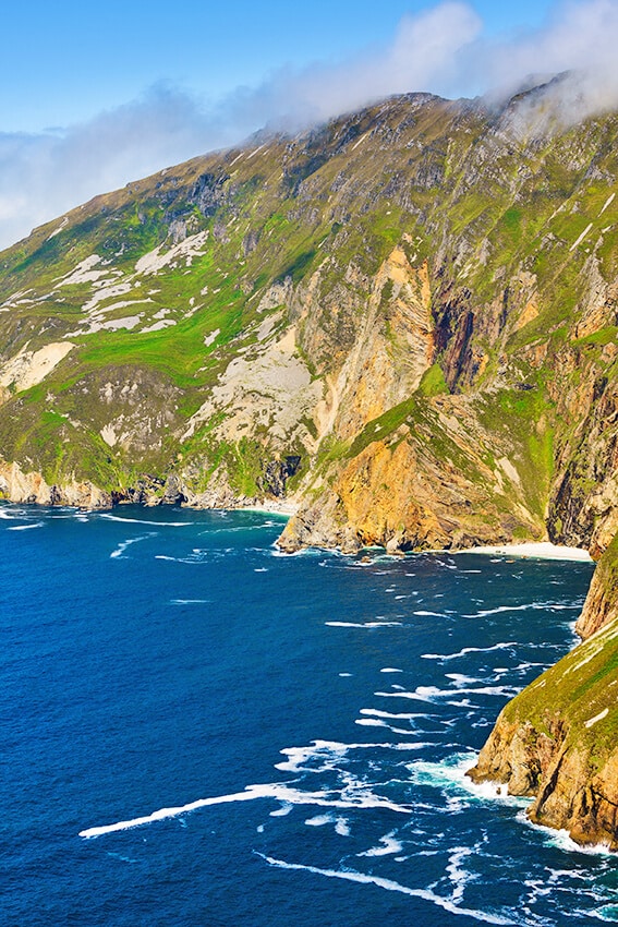 View of Slieve Liegue cliffs in Ireland