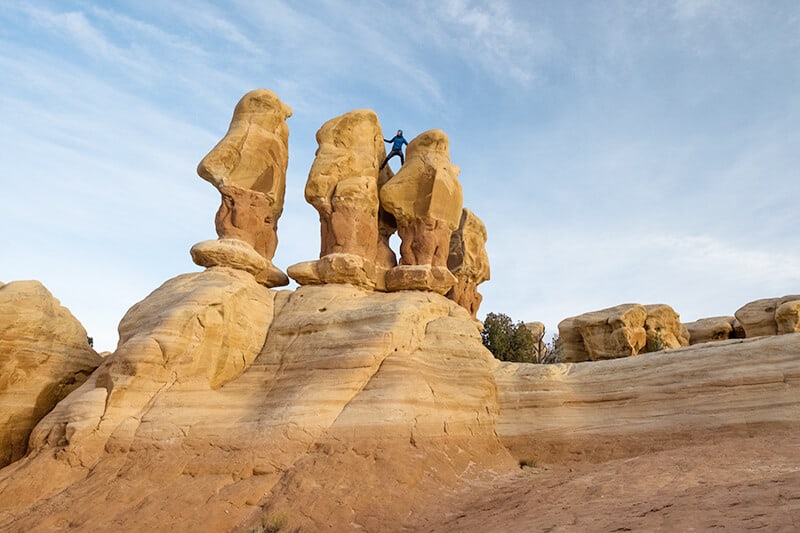 Formazioni rocciose al Goblin Valley State Park nello Utah (USA)