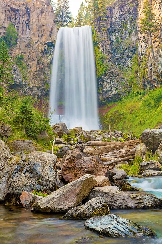 Tumalo falls in Oregon near Sunriver Resort