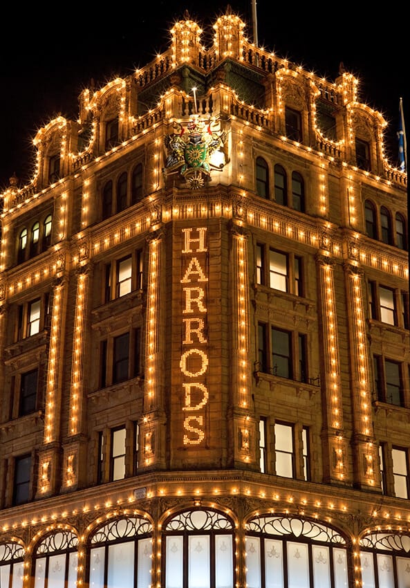 Harrods a Londra a Natale